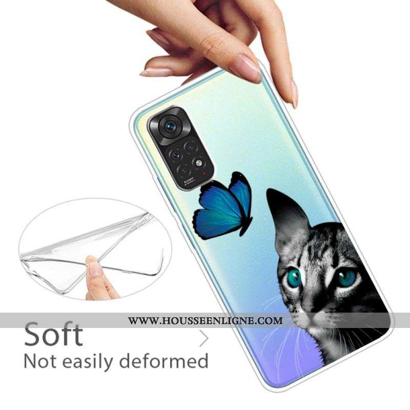 Coque Xiaomi Redmi Note 11 Pro /  Note 11 Pro 5G Chat et Papillon