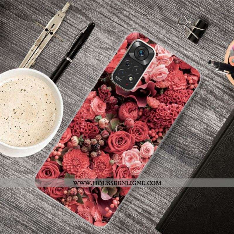 Coque Xiaomi Redmi Note 11 Pro /  Note 11 Pro 5G Fleurs Intenses