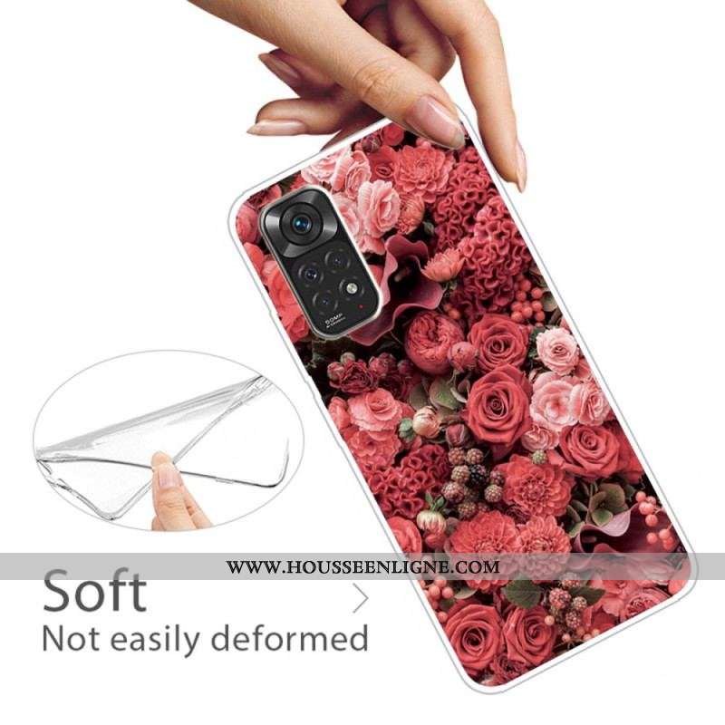 Coque Xiaomi Redmi Note 11 Pro /  Note 11 Pro 5G Fleurs Intenses