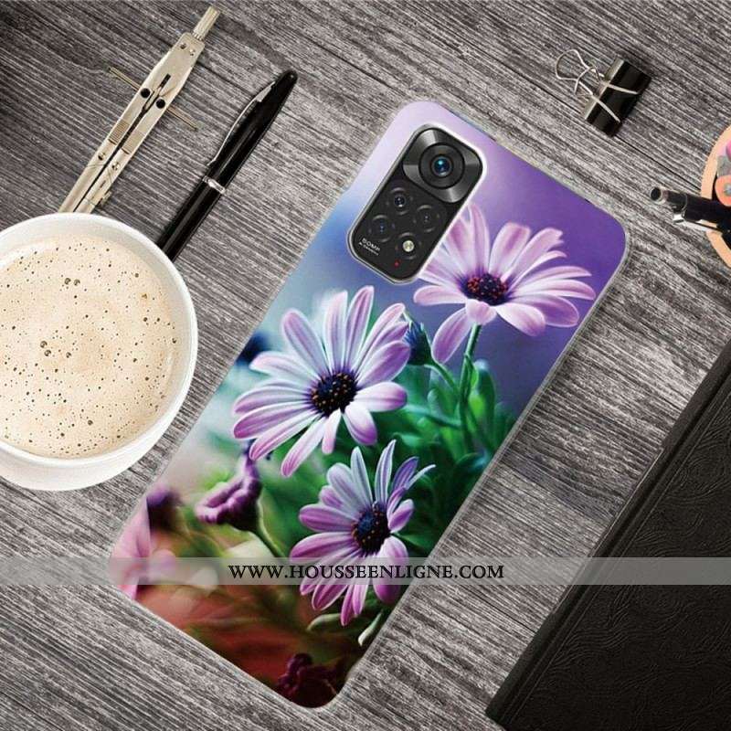 Coque Xiaomi Redmi Note 11 Pro /  Note 11 Pro 5G Fleurs Réalistes