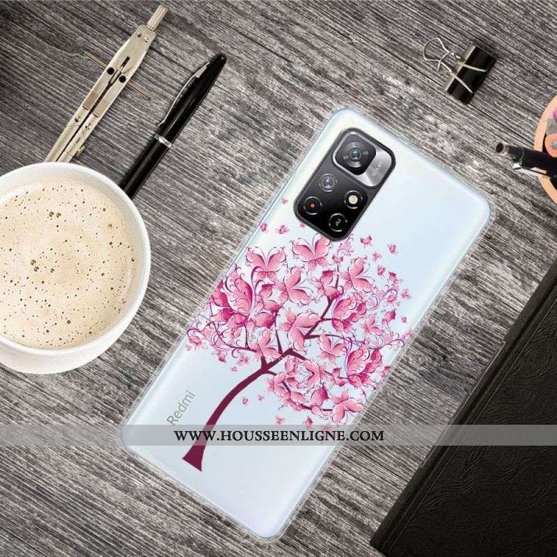 Coque Xiaomi Redmi Note 11 Pro Plus 5G Arbre Rose