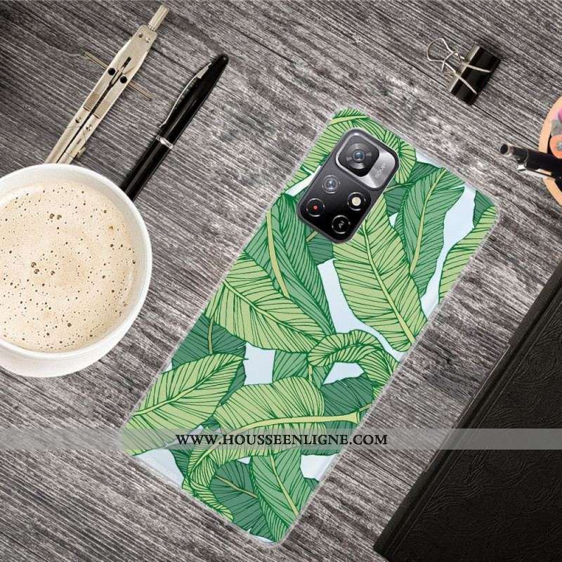 Coque Xiaomi Redmi Note 11 Pro Plus 5G Feuilles Graphiques