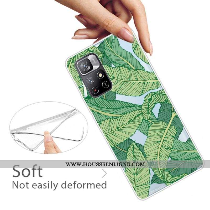 Coque Xiaomi Redmi Note 11 Pro Plus 5G Feuilles Graphiques