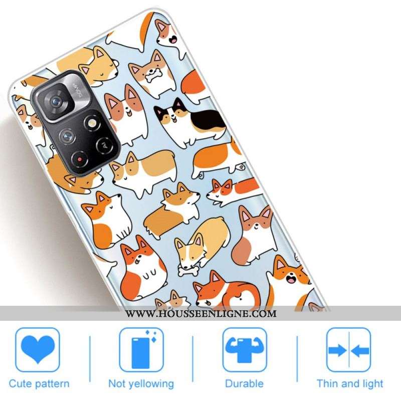 Coque Xiaomi Redmi Note 11 Pro Plus 5G Multiples Chiens