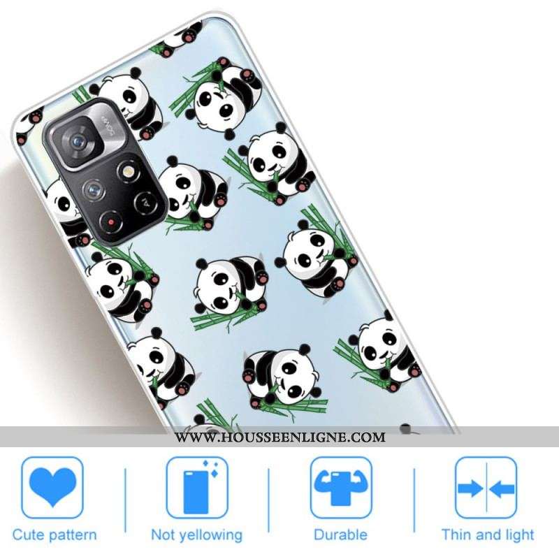 Coque Xiaomi Redmi Note 11 Pro Plus 5G Petits Pandas