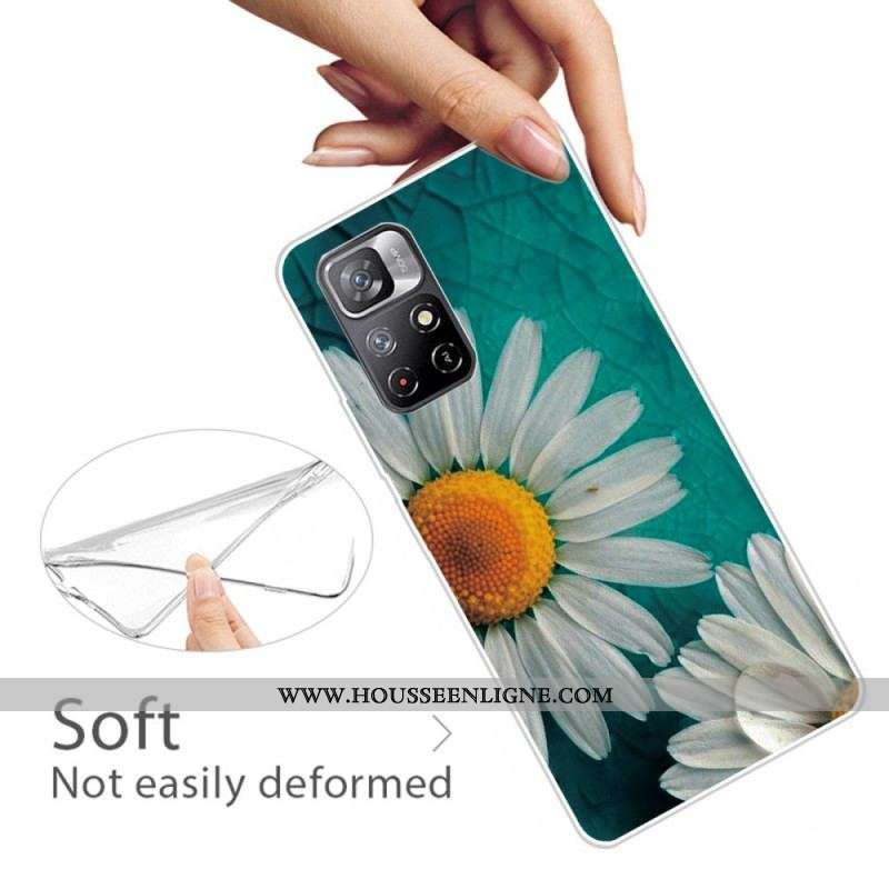 Coque Xiaomi Redmi Note 11 Pro Plus 5G Silicone Marguerite