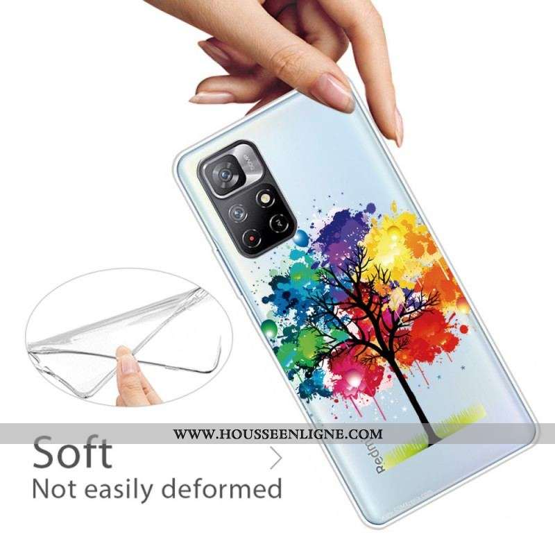 Coque Xiaomi Redmi Note 11 Pro Plus 5G Transparente Arbre Aquarelle