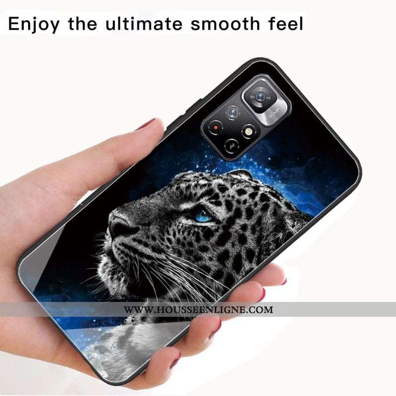 Coque Xiaomi Redmi Note 11 Pro Plus 5G Verre Trempé Face de Félin