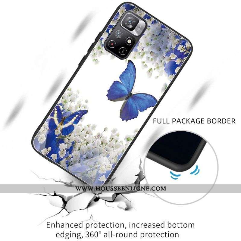 Coque Xiaomi Redmi Note 11 Pro Plus 5G Verre Trempé Papillons Design