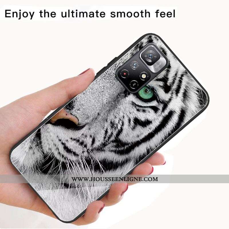 Coque Xiaomi Redmi Note 11 Pro Plus 5G Verre Trempé Tigre