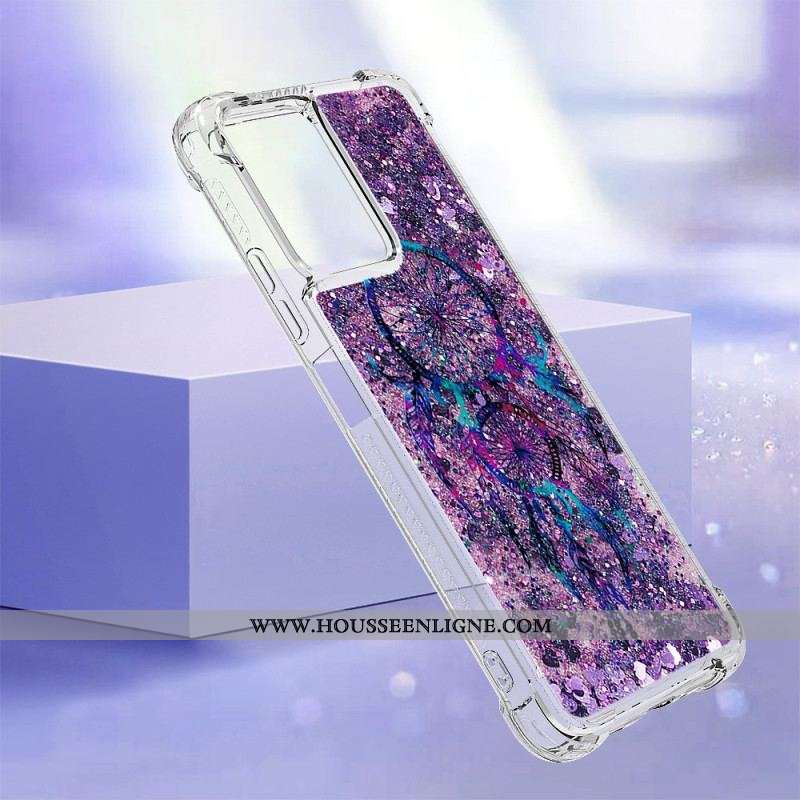 Coque Xiaomi Redmi Note 12/Poco X5 5G Paillettes Attrape Rêves