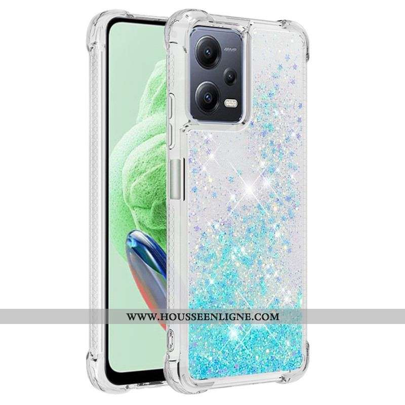 Coque Xiaomi Redmi Note 12/Poco X5 5G Paillettes Colorées