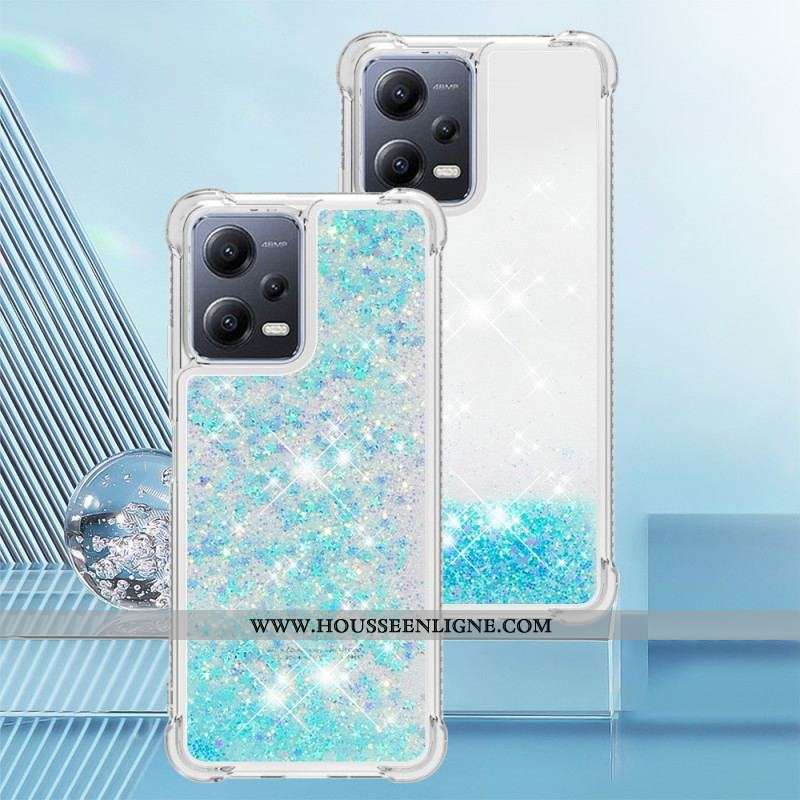 Coque Xiaomi Redmi Note 12/Poco X5 5G Paillettes Colorées