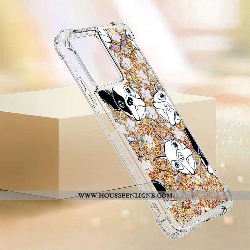 Coque Xiaomi Redmi Note 12/Poco X5 5G Paillettes Mr Chien