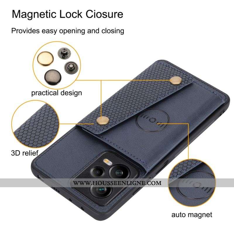 Coque Xiaomi Redmi Note 12/Poco X5 5G Porte-Cartes Support