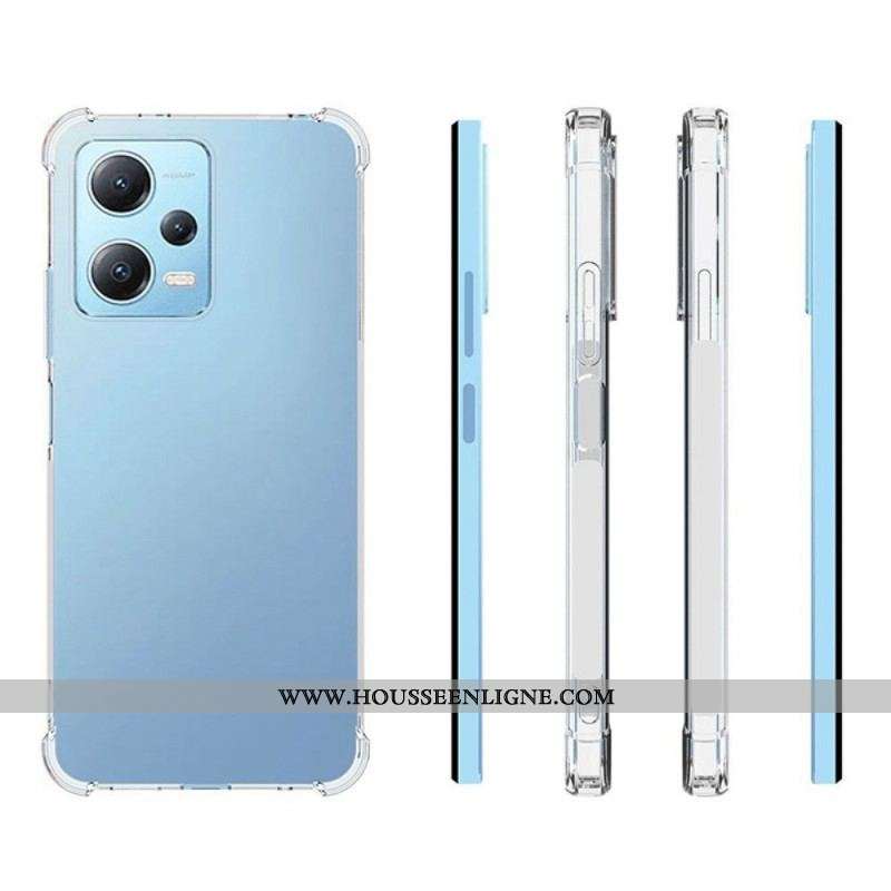 Coque Xiaomi Redmi Note 12/Poco X5 5G Transparente Coins Renforcés