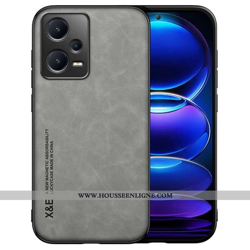 Coque Xiaomi Redmi Note 12 Pro/Poco X5 Pro 5G Cuir Effet Cuir X&E