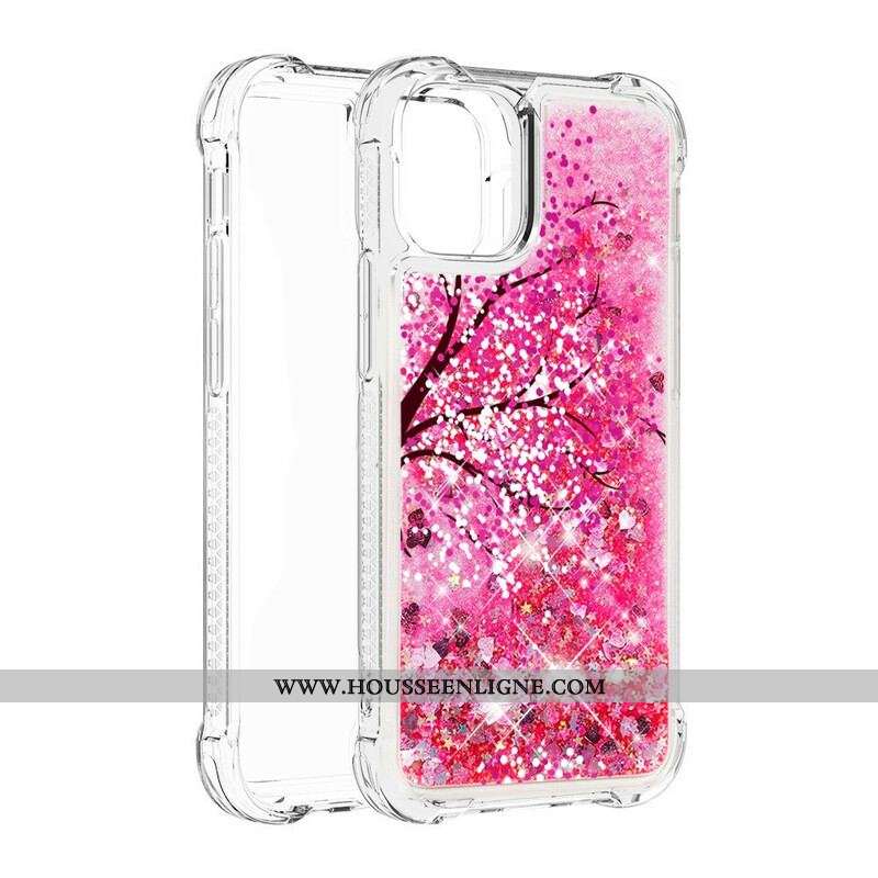 Coque iPhone 13 Mini Arbre Paillettes