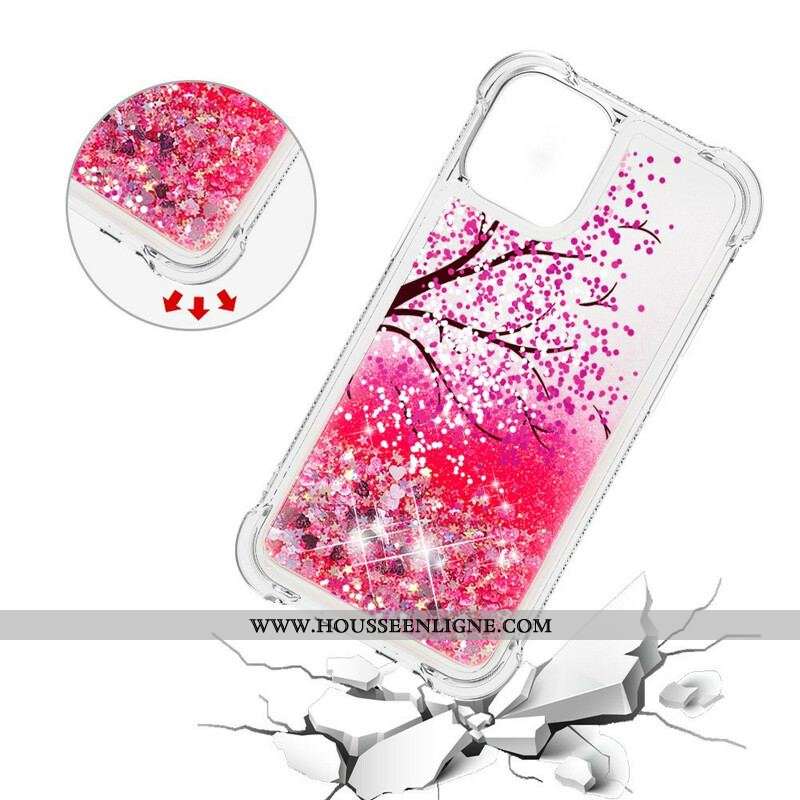 Coque iPhone 13 Mini Arbre Paillettes