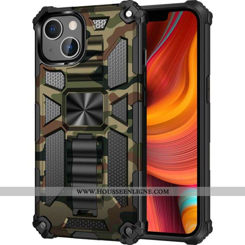 Coque iPhone 13 Mini Camouflage Support Amovible