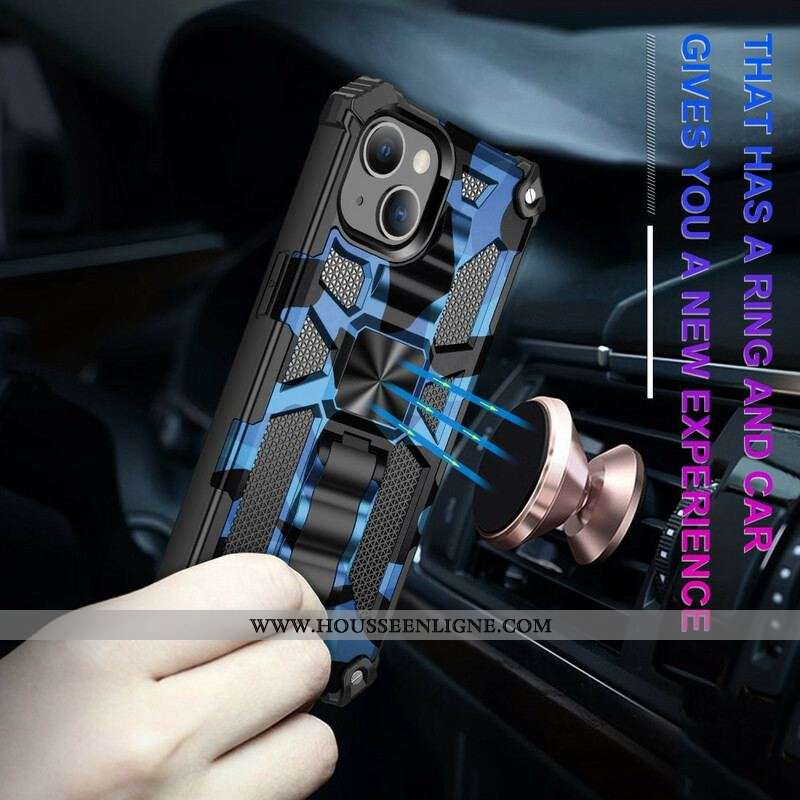 Coque iPhone 13 Mini Camouflage Support Amovible