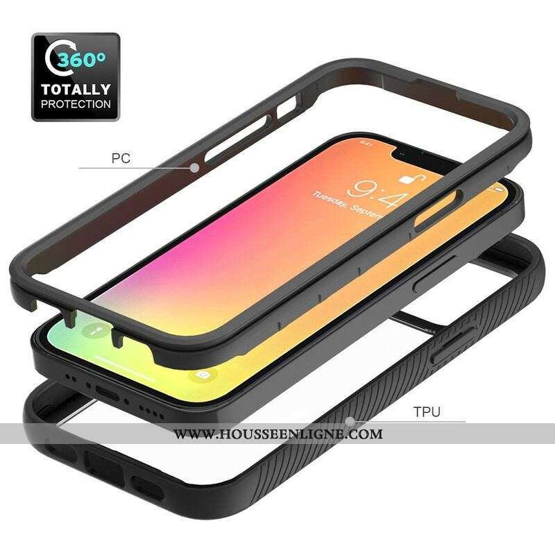 Coque iPhone 13 Mini Conception Hybride Rebords Silicone