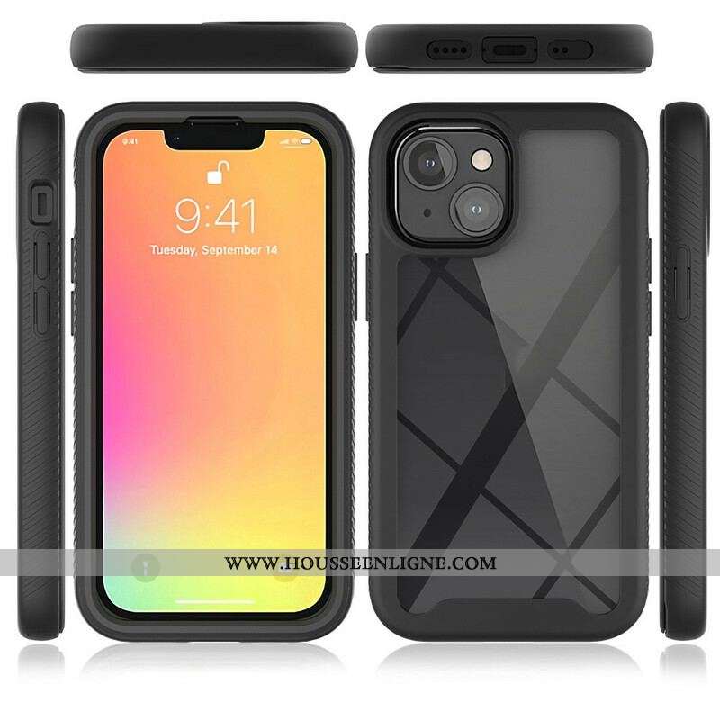 Coque iPhone 13 Mini Conception Hybride Rebords Silicone