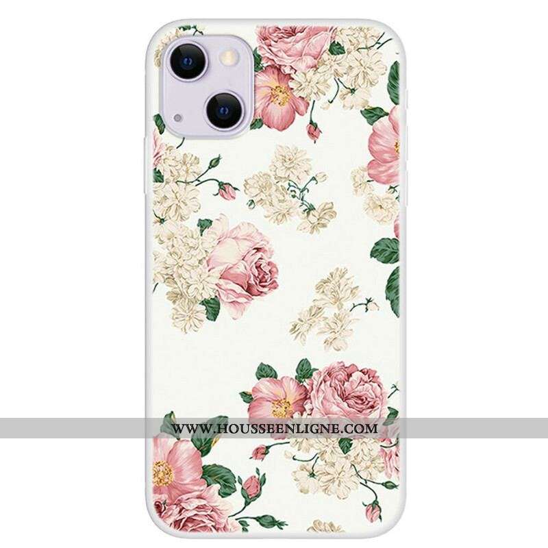 Coque iPhone 13 Mini Fleurs Liberty