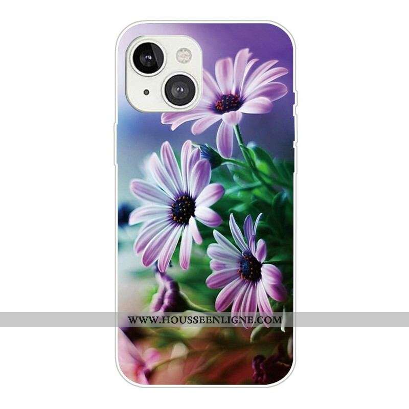 Coque iPhone 13 Mini Fleurs Réalistes