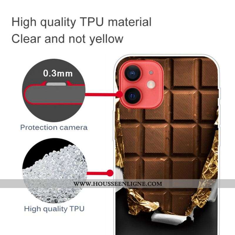 Coque iPhone 13 Mini Flexible Chocolat