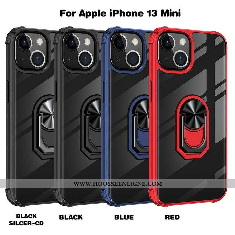 Coque iPhone 13 Mini Hybride Anneau Premium