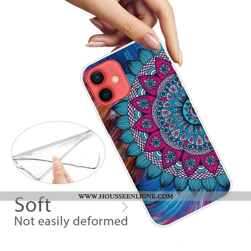 Coque iPhone 13 Mini Mandala Coloré