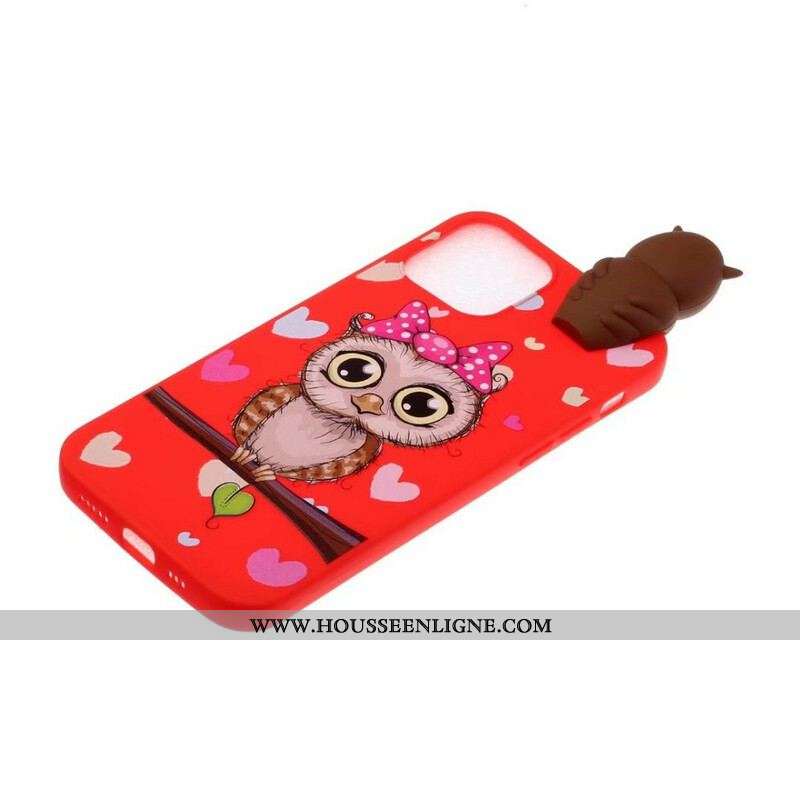 Coque iPhone 13 Mini Miss Hibou 3D