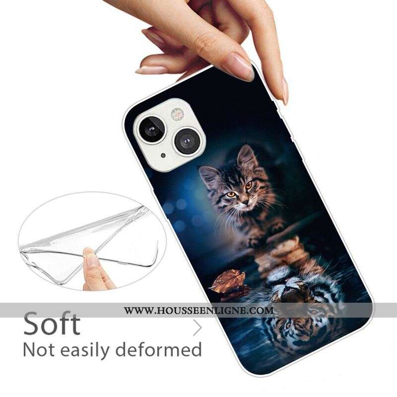 Coque iPhone 13 Mini Mon Tigre