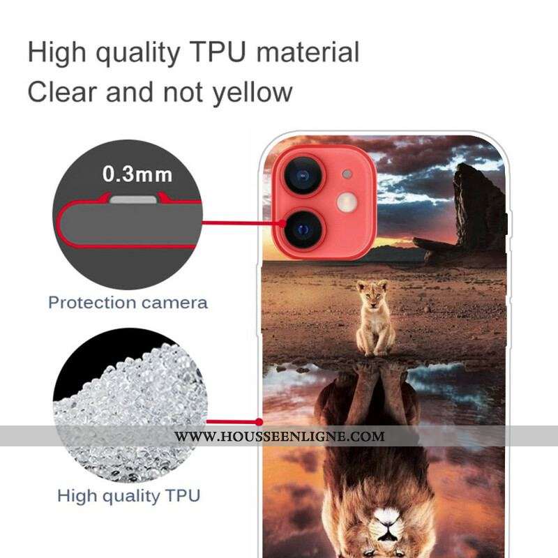 Coque iPhone 13 Mini Rêve de Lionceau