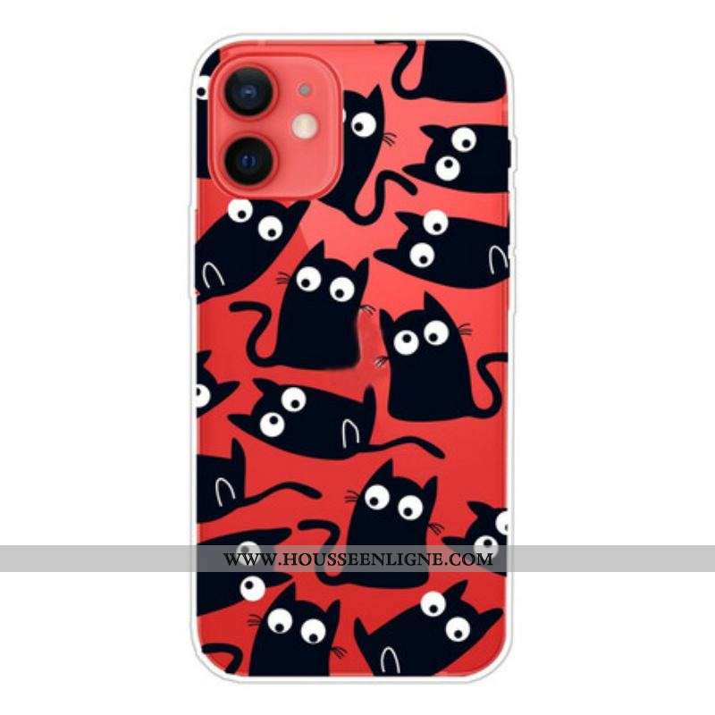 Coque iPhone 13 Mini Souris Noires