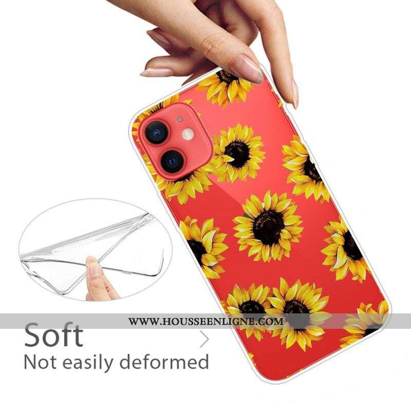 Coque iPhone 13 Mini Tournesols