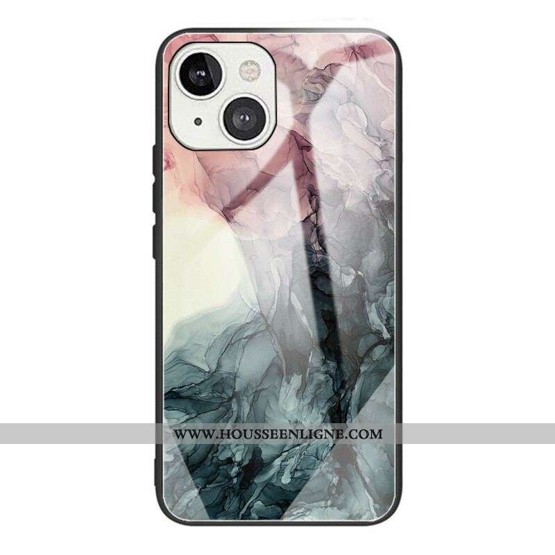 Coque iPhone 13 Mini Verre Trempé Marble