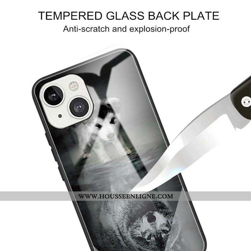 Coque iPhone 13 Mini Verre Trempé Rêve de Chiot