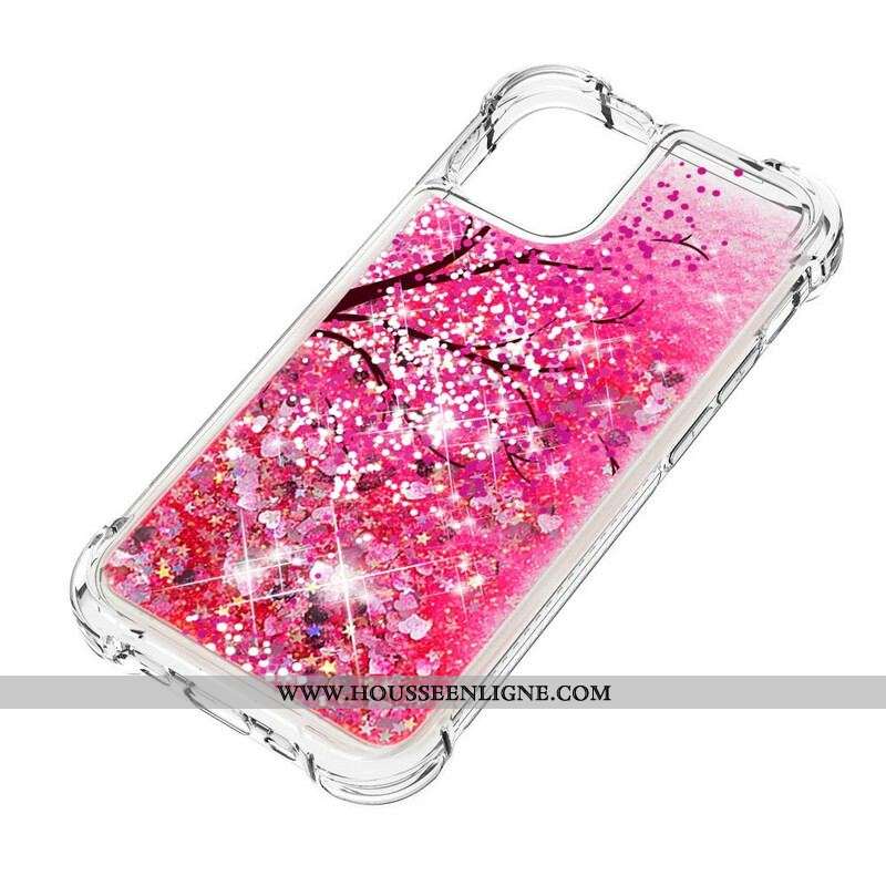 Coque iPhone 13 Pro Arbre Paillettes