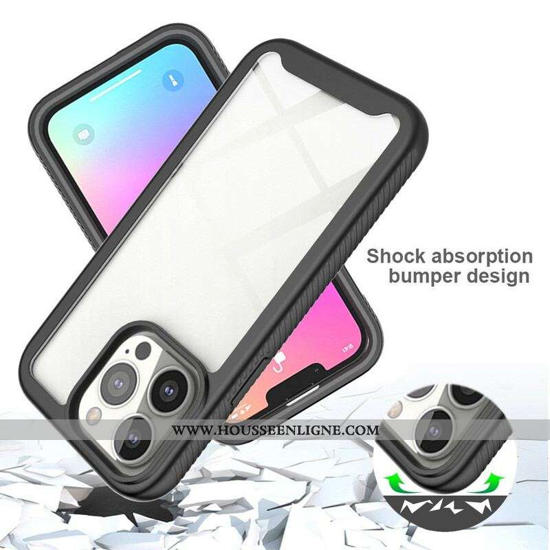 Coque iPhone 13 Pro Conception Hybride Rebords Silicone