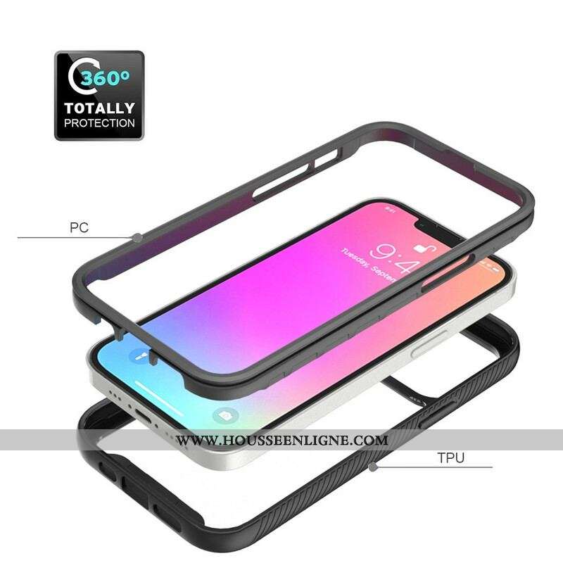 Coque iPhone 13 Pro Conception Hybride Rebords Silicone