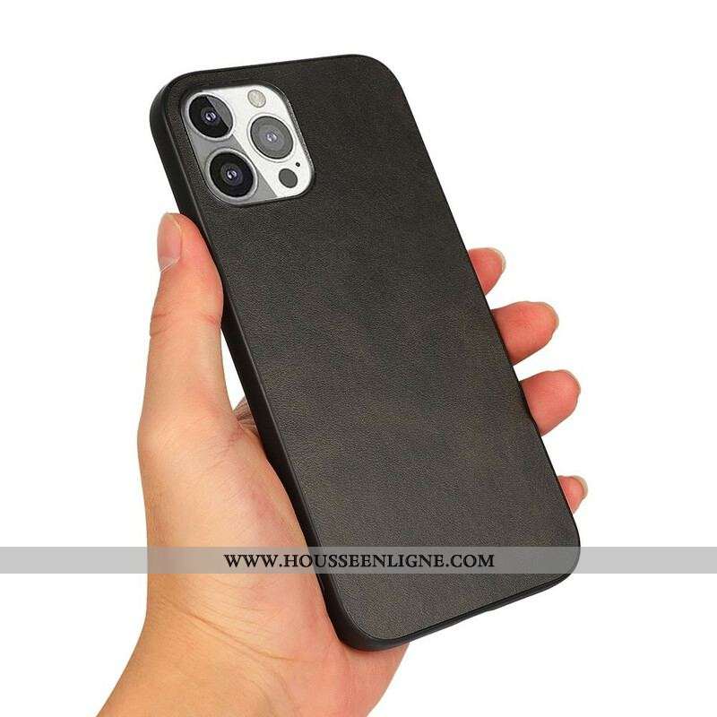 Coque iPhone 13 Pro Effet Cuir Look Raffiné