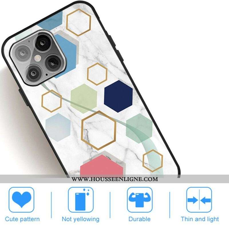 Coque iPhone 13 Pro Géométrie Marbre