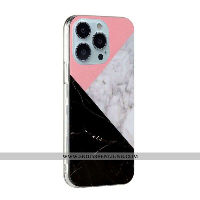 Coque iPhone 13 Pro Marbre Géométries