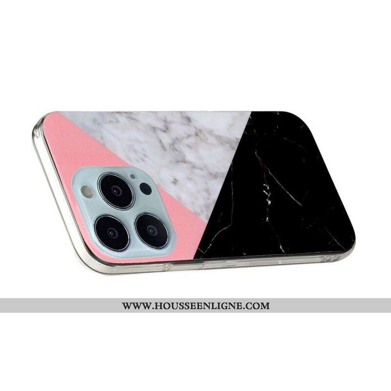 Coque iPhone 13 Pro Marbre Géométries