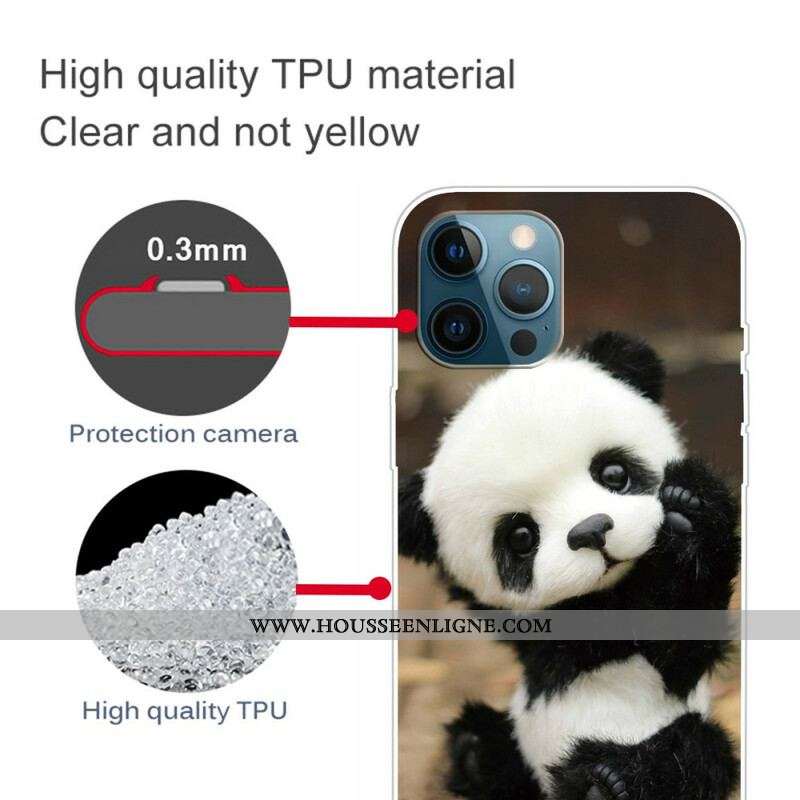 Coque iPhone 13 Pro Max Flexible Panda