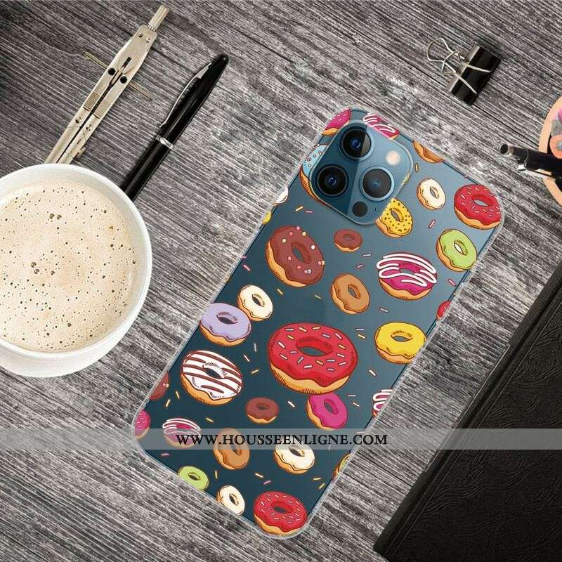 Coque iPhone 13 Pro Max Love Donuts