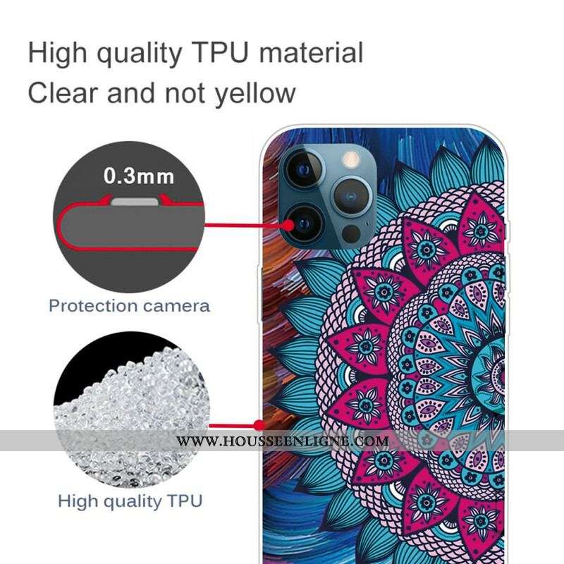 Coque iPhone 13 Pro Max Mandala Coloré