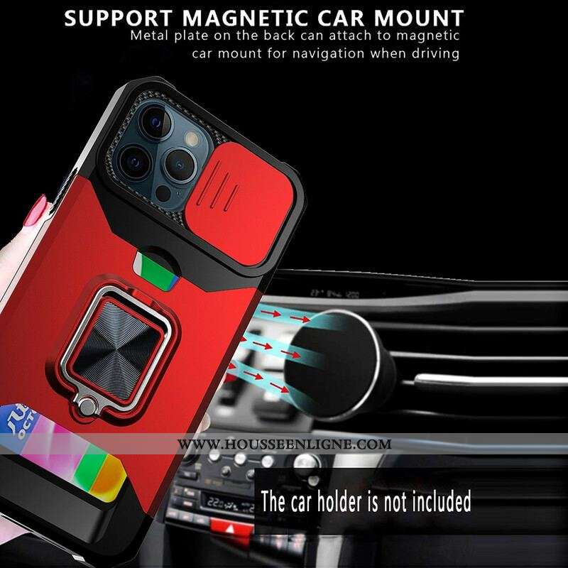 Coque iPhone 13 Pro Max Multi-Fonctionnelle Protège-Lentilles